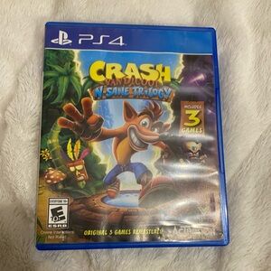 Crash Bandicoot N Sane Trilogy PS4 video game INCLUDES 3 GAMES